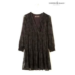 BOGO FREE! COPPER & BLACK FAT FACE Burn Out Black LEXI DEVORE Party Dress Sz 8